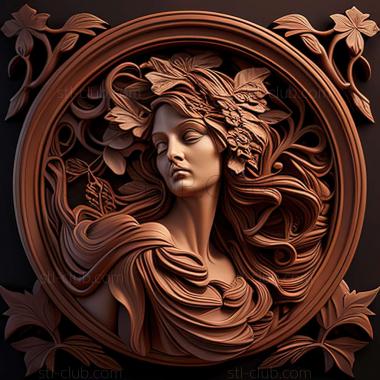 3D model style mucha (STL)